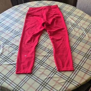 lululemon athletica Red Capri Leggings